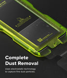 [Bundle] Galaxy S26 Ultra | Alles - Galaxy S26 Ultra | Alles - Neon green screen protector installation tray with dust removal film and instructional text.