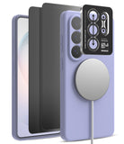 group-Lavender / + Privacy Screen Protector & Camera Lens Frame Glass (2P)