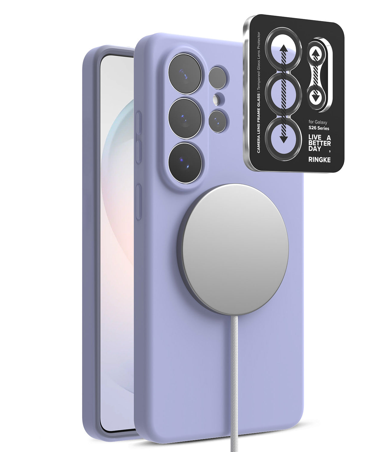 group-Lavender / + Camera Lens Frame Glass (2P)