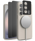 group-Pink Sand / + Privacy Screen Protector & Camera Lens Frame Glass (2P)