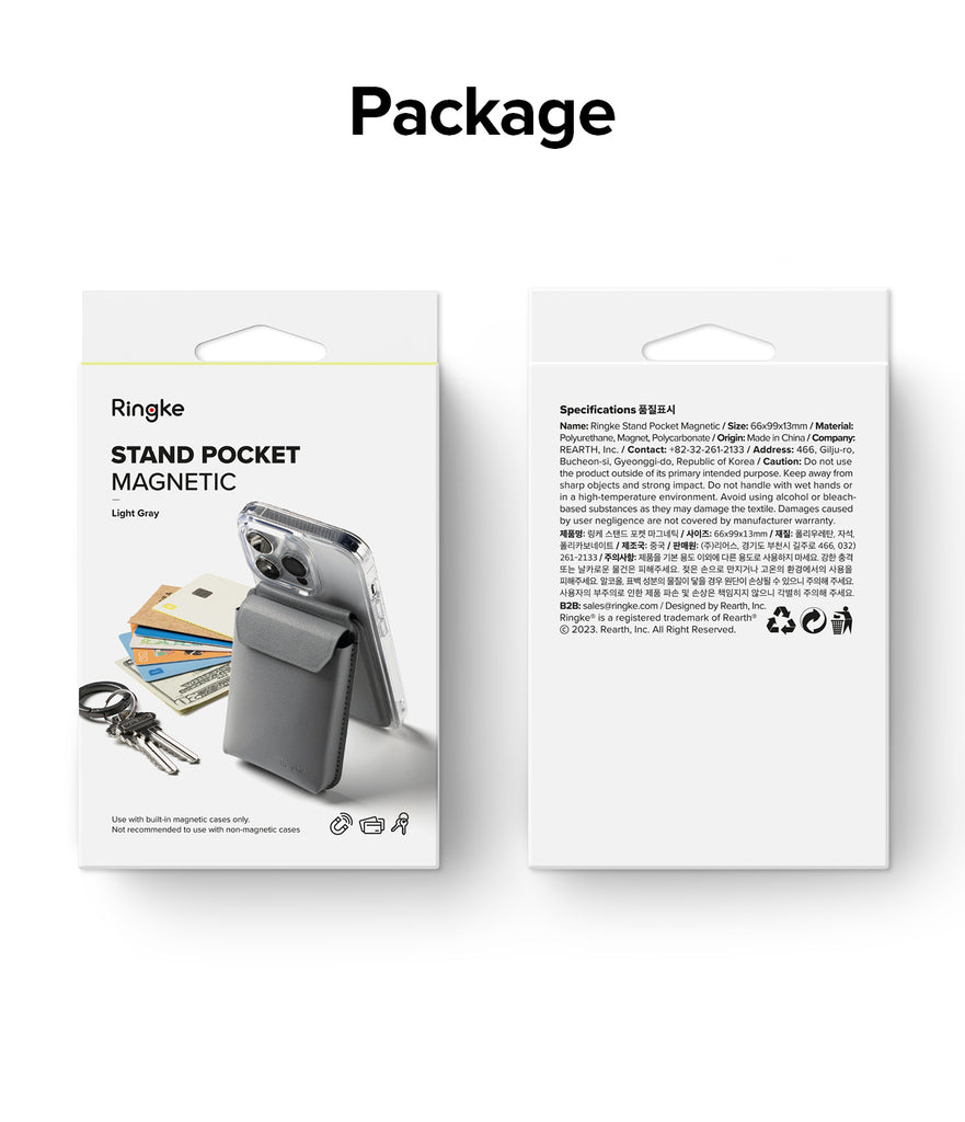 Ringke Stand Pocket Magnetic - Package
