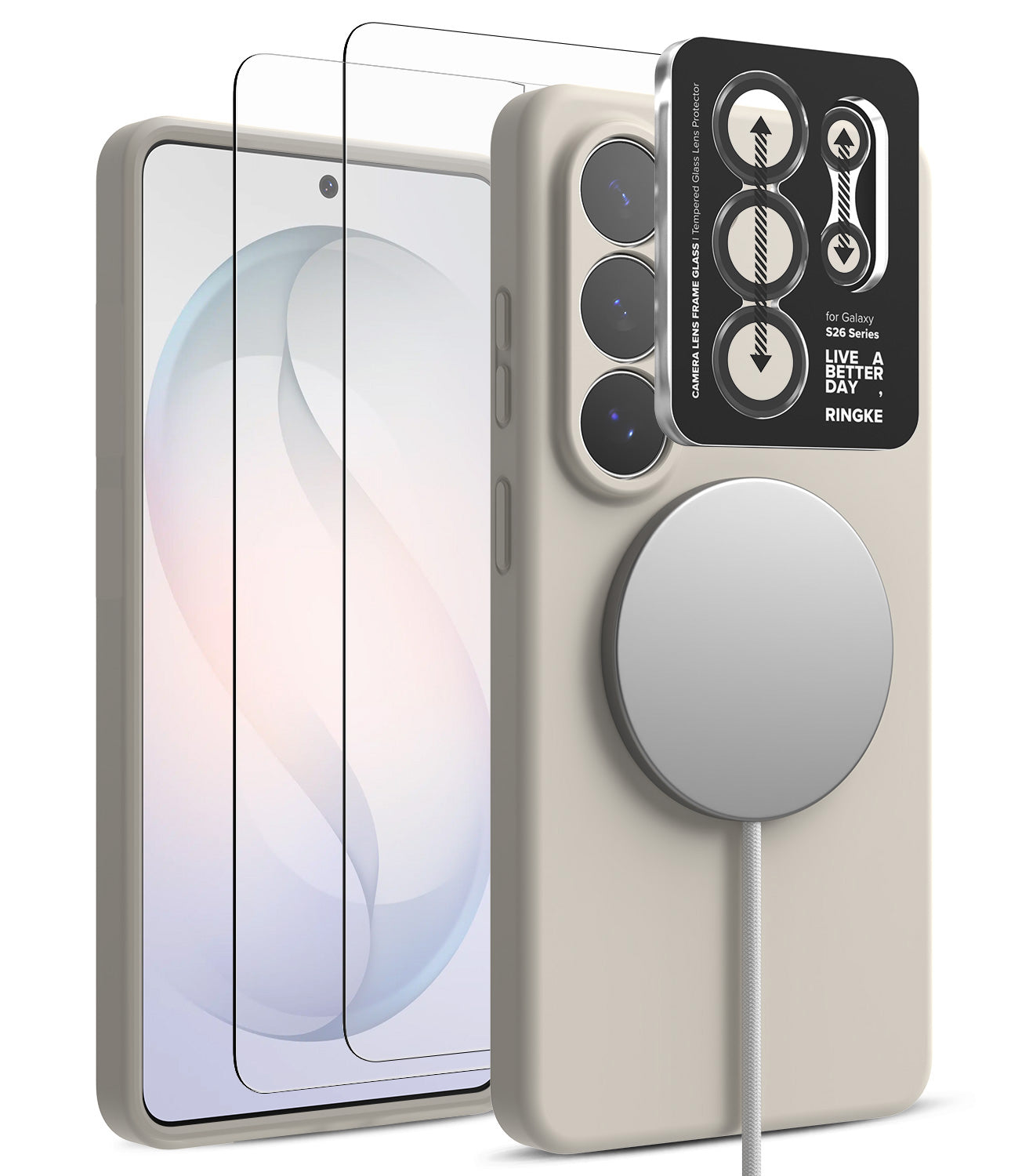 group-Stone / + Screen Protector & Camera Lens Frame Glass (2P)