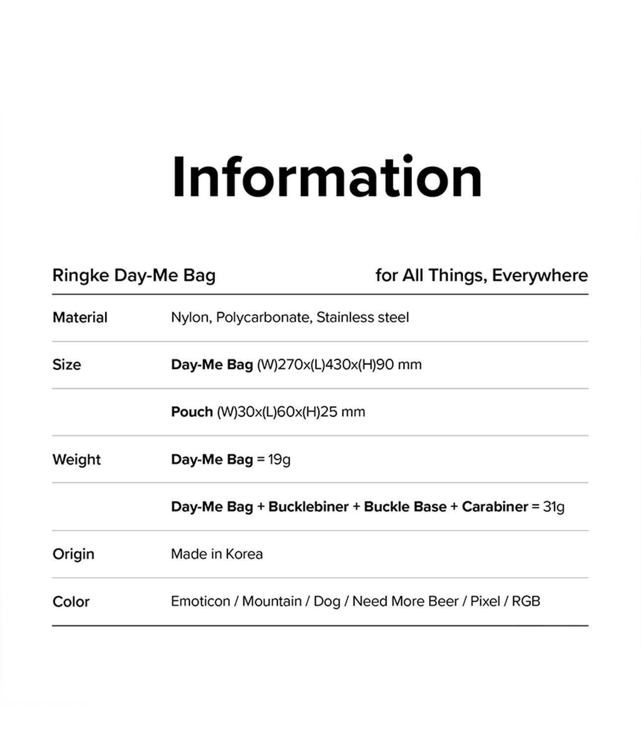 Ringke Day-Me Bag | Emoticon