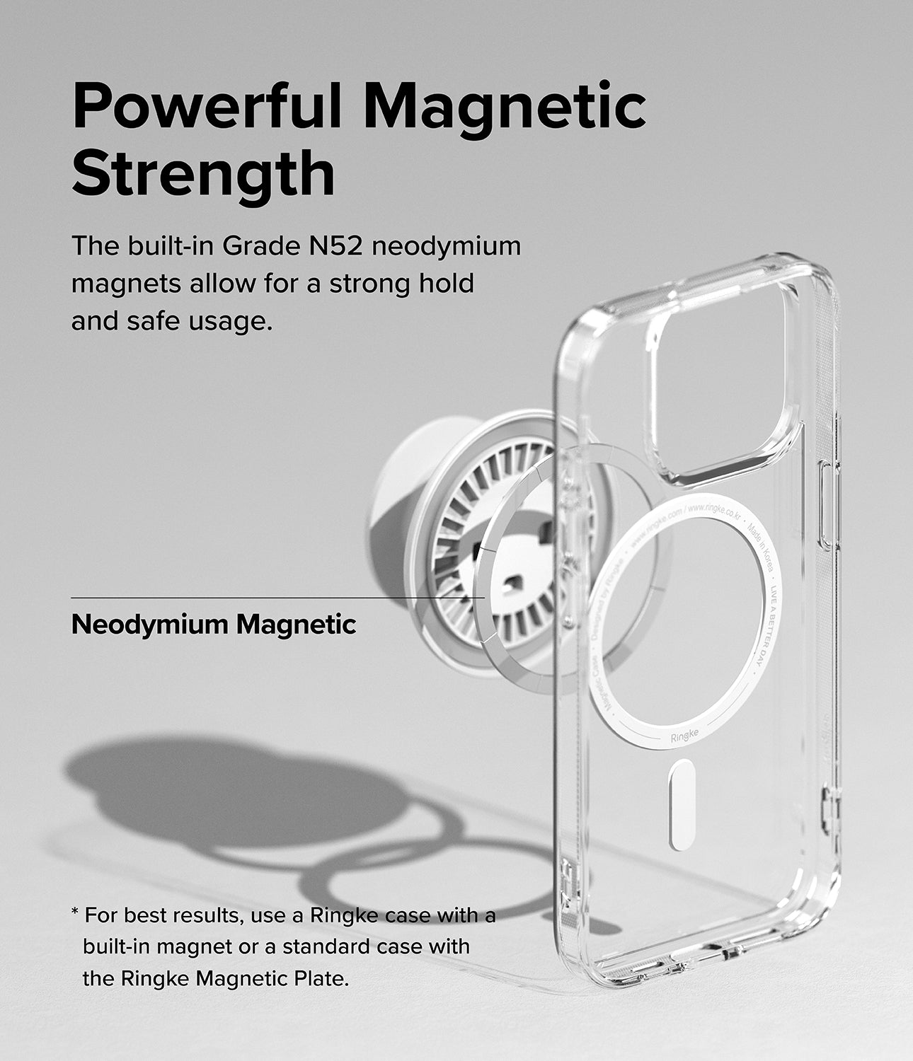 Ringke Glossy Tok Magnetic - Powerful Magnetic Strength. The built-in Grade N52 neodymium magnets allow for a strong hold and safe usage,