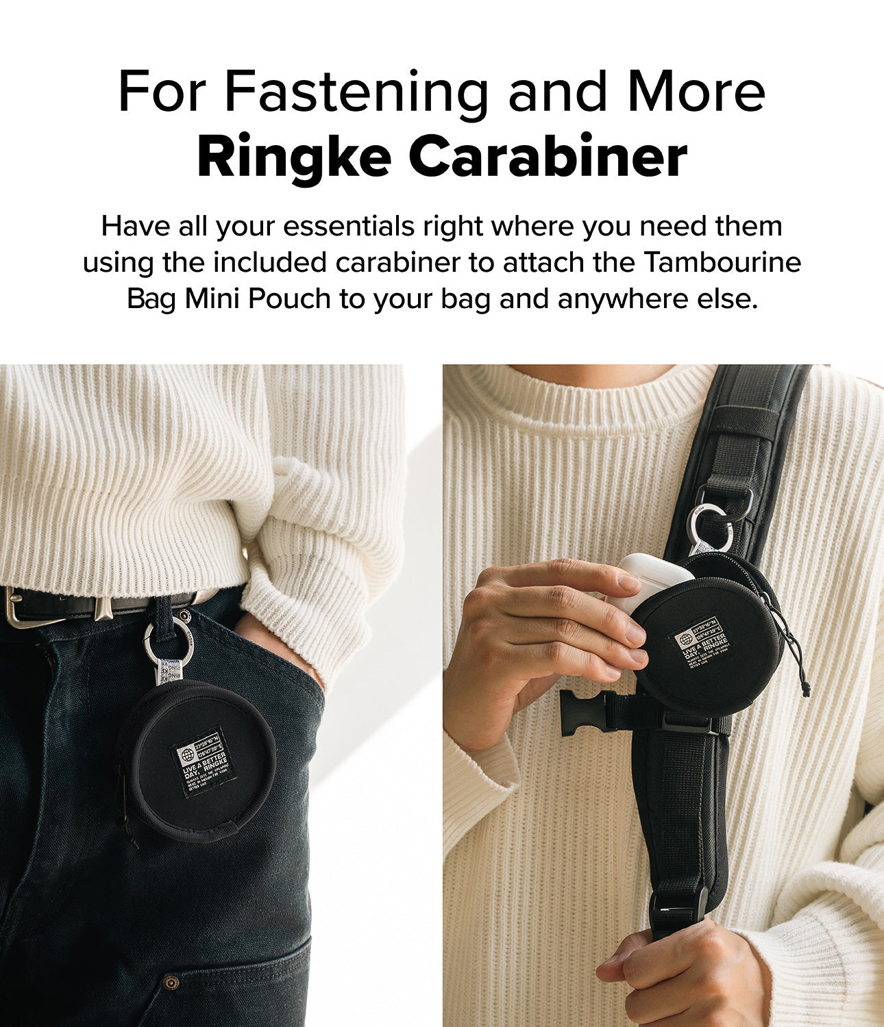 Earbuds Mini Pouch | Tambourine Bag | Ringke Official Store