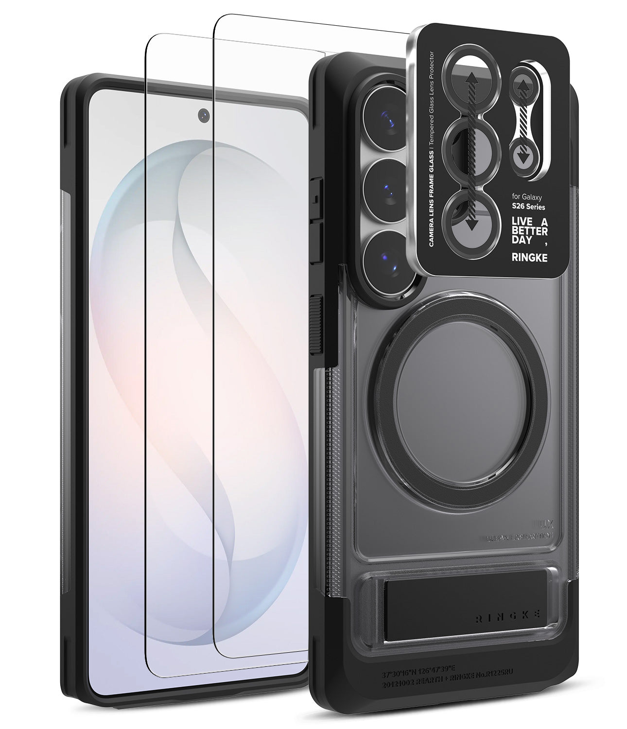 group-Smoke Black / + Screen Protector & Camera Lens Frame Glass (2P)