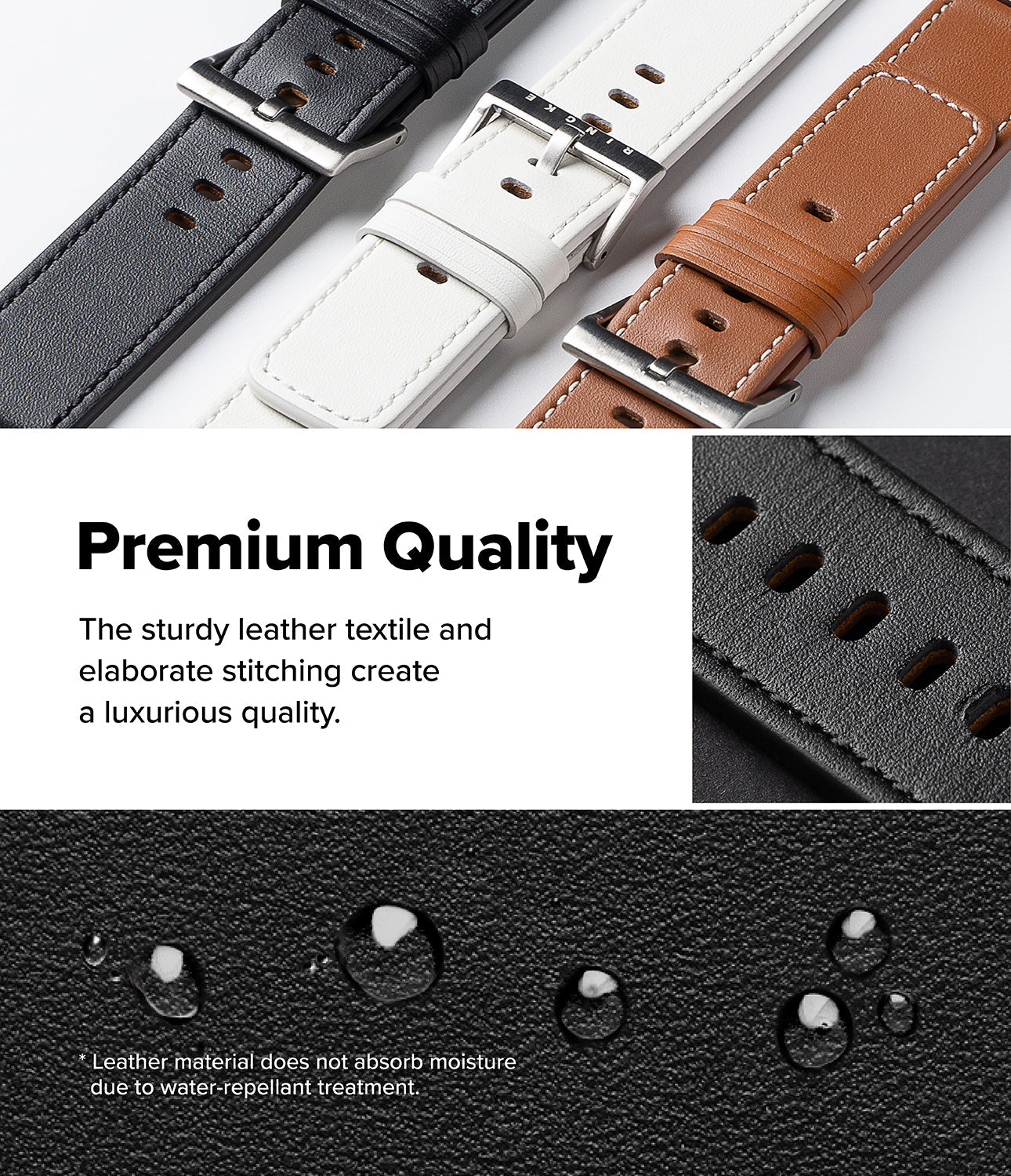 Watch Lug 24mm | Leather One Basic Bold | Ringke Official Store