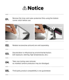 Xiaomi 17 Ultra Case | Fusion-X Magnetic - Five-point instructional notice for removing protective films and usage warnings.