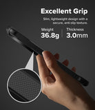 Xiaomi 17 Ultra Case | Fusion-X Magnetic - Hand holding a slim black phone case with a textured grip and 36.8g weight.