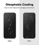 Xiaomi 17 Ultra Screen Protector | Easy Slide Tempered Glass - Smartphone with oleophobic coating showing water droplets on screen, labeled 'Ringke'.