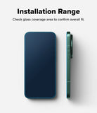 Xiaomi 17 Ultra Screen Protector | Easy Slide Tempered Glass - Blue smartphone with screen protector on a white background