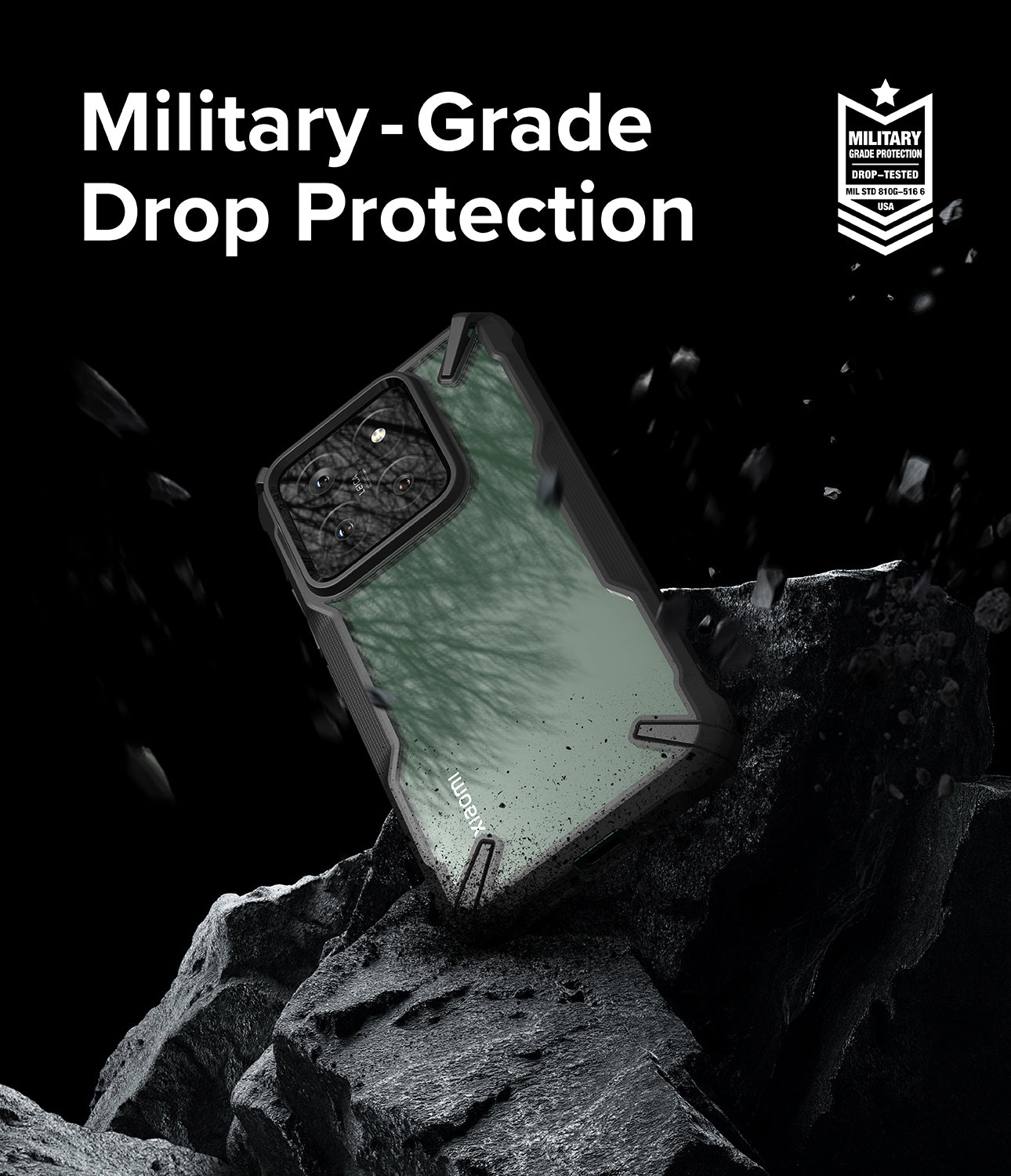 Xiaomi 14 Case | Fusion-X - Black - Military-Grade Drop Protection.