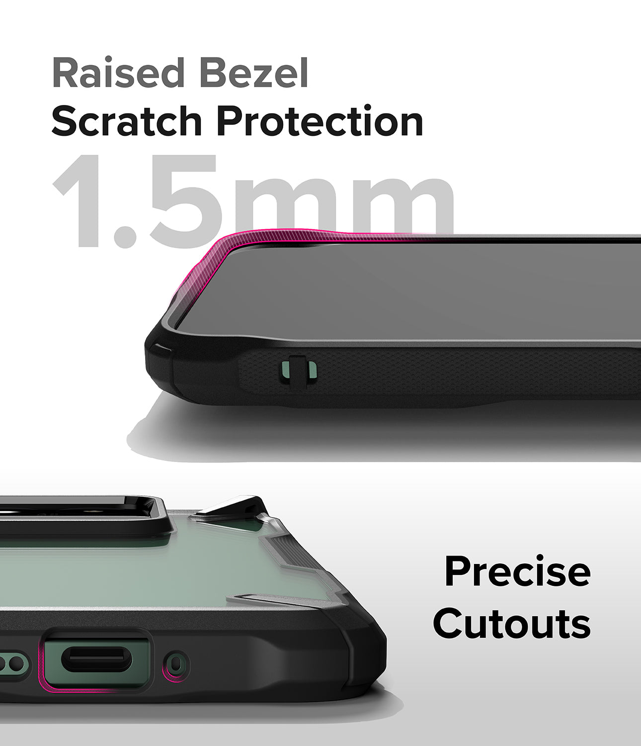 Xiaomi 14 Case | Fusion-X - Black - Raised Bezel Scratch Protection and Precise Cutouts