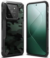 Xiaomi 14 Case | Fusion-X - Multiple black Fusion-X protective cases for Xiaomi 14 displayed against a dark background.