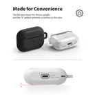ringke layered case for apple airpods pro made with anti scratch pc black - made for convenience