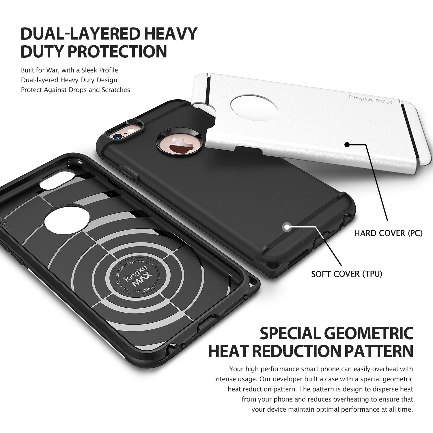 Galaxy S6 Plus Case | Max - Dual-Layered Heavy Duty Protection