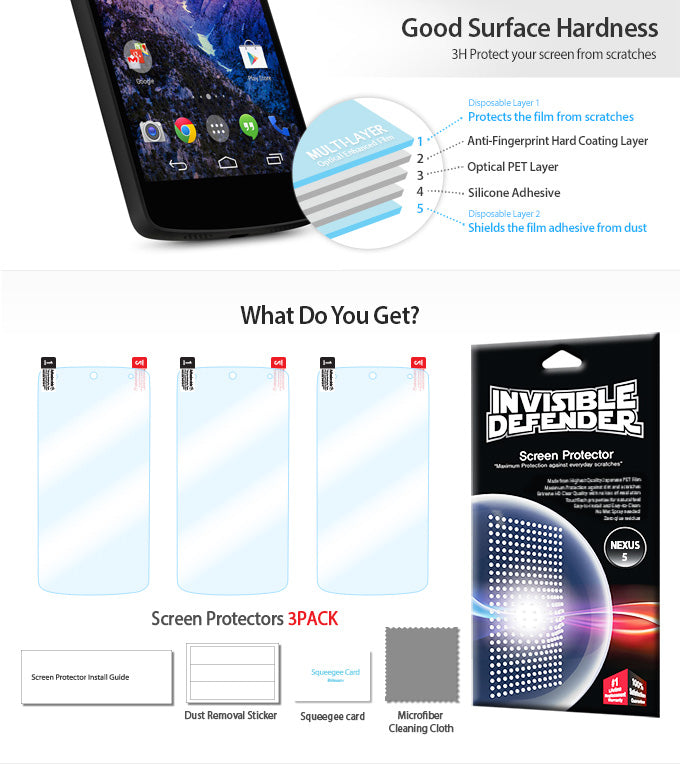 Google Nexus 5 Screen Protector | Film (3P)