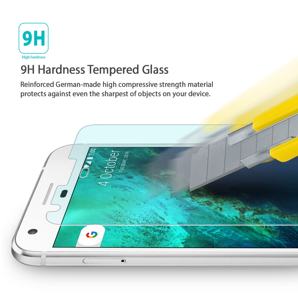 Google Pixel XL Screen Protector | Invisible Defender Glass - 9H Hardness Tempered Glass