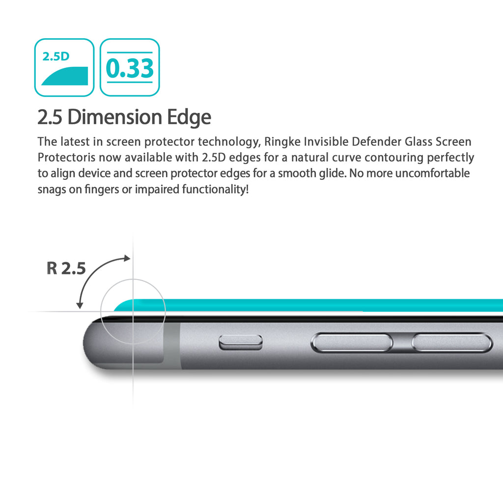 Moto G5 Plus Screen Protector | Invisible Defender Glass [2P] - 2.5 Dimension Edge