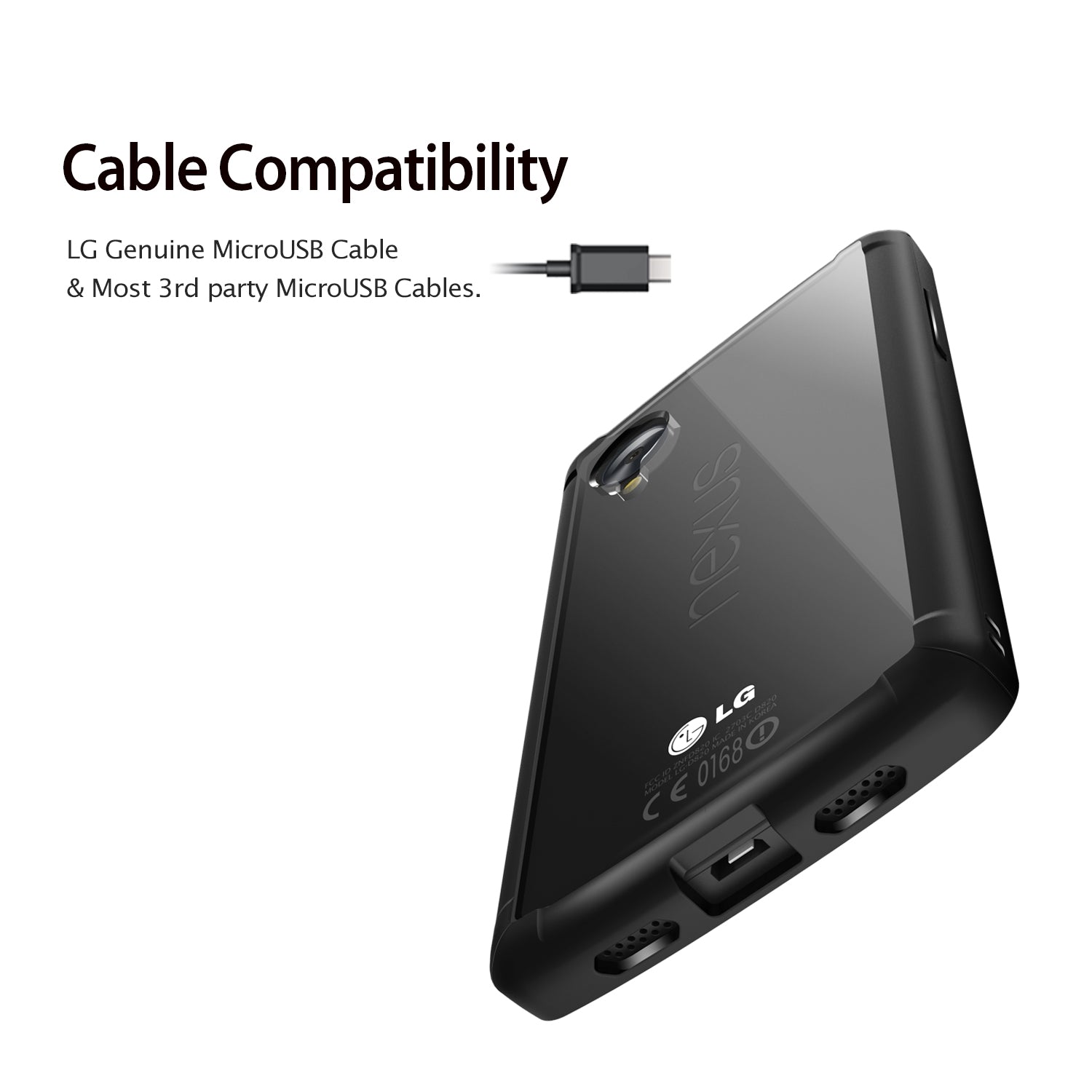 Google Nexus 5 Case | Fusion - Cable Compatibility