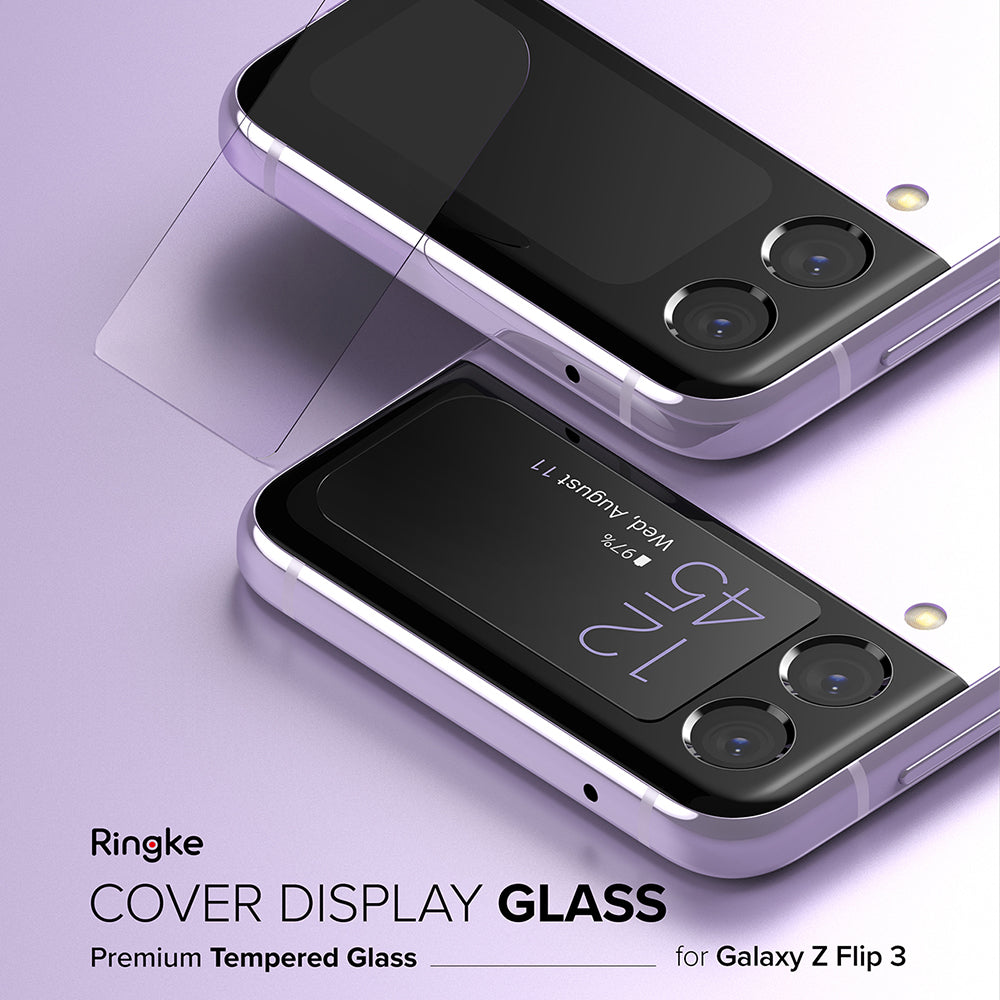 Galaxy Z Flip 3 Screen Protector | Cover Display Glass [3 Pack]