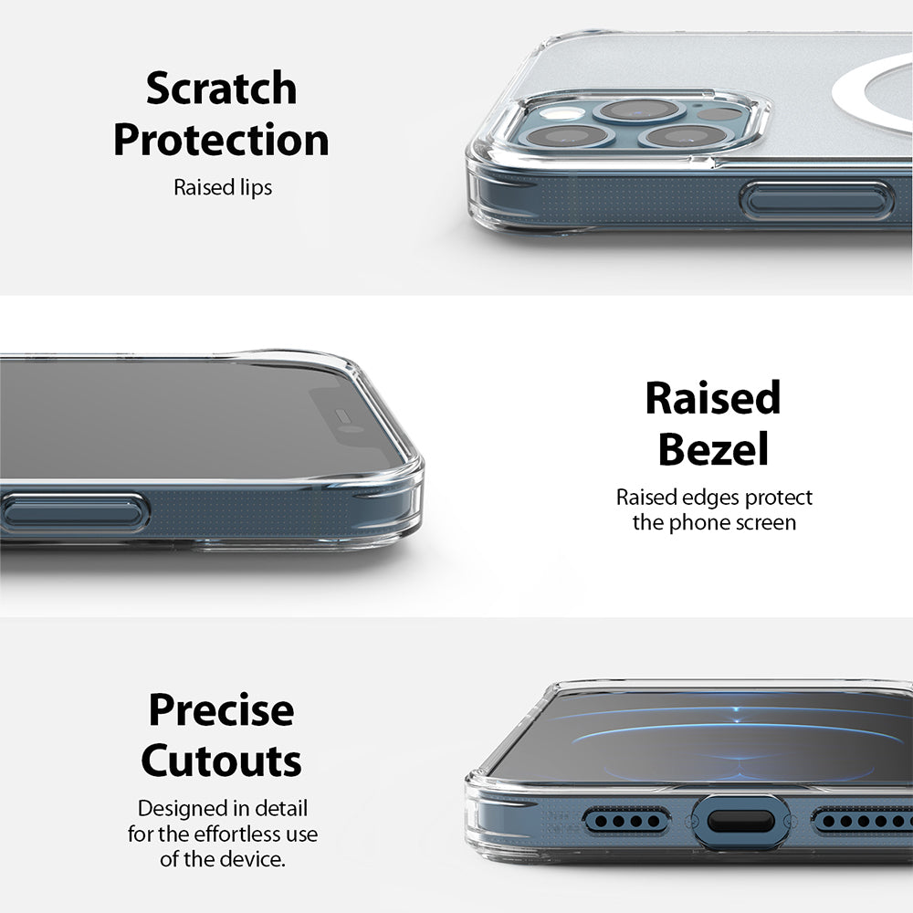 scratch protection, raised bezel, precise cutouts