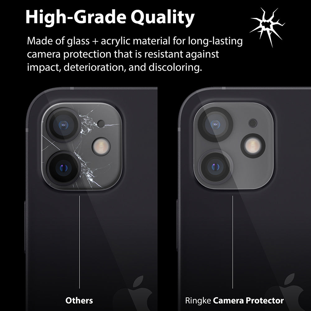 made of glass + acrylic material for long-lasting camera protection