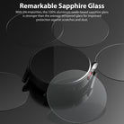 Remarkable sapphire glass
