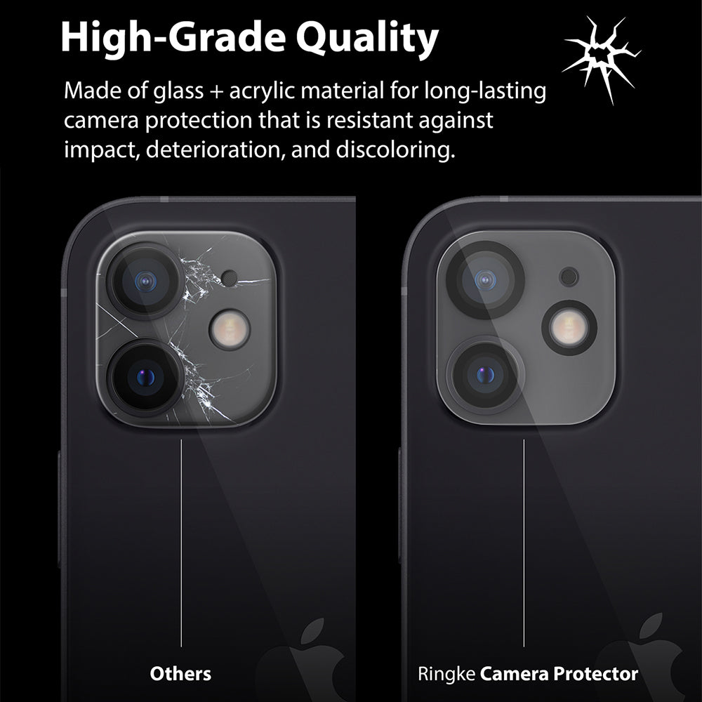 made of glass + acrylic material for long-lasting camera protection