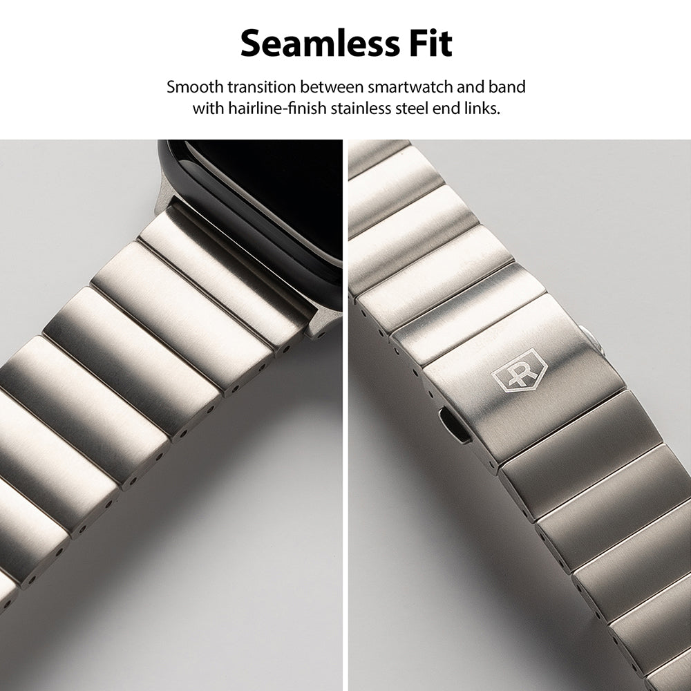Apple Watch 49mm / 45mm / 44mm / 42mm | Metal One Band Titanium-Seamless Fit