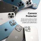 a full cover protector that shields the camera lens for a sleek and unified look