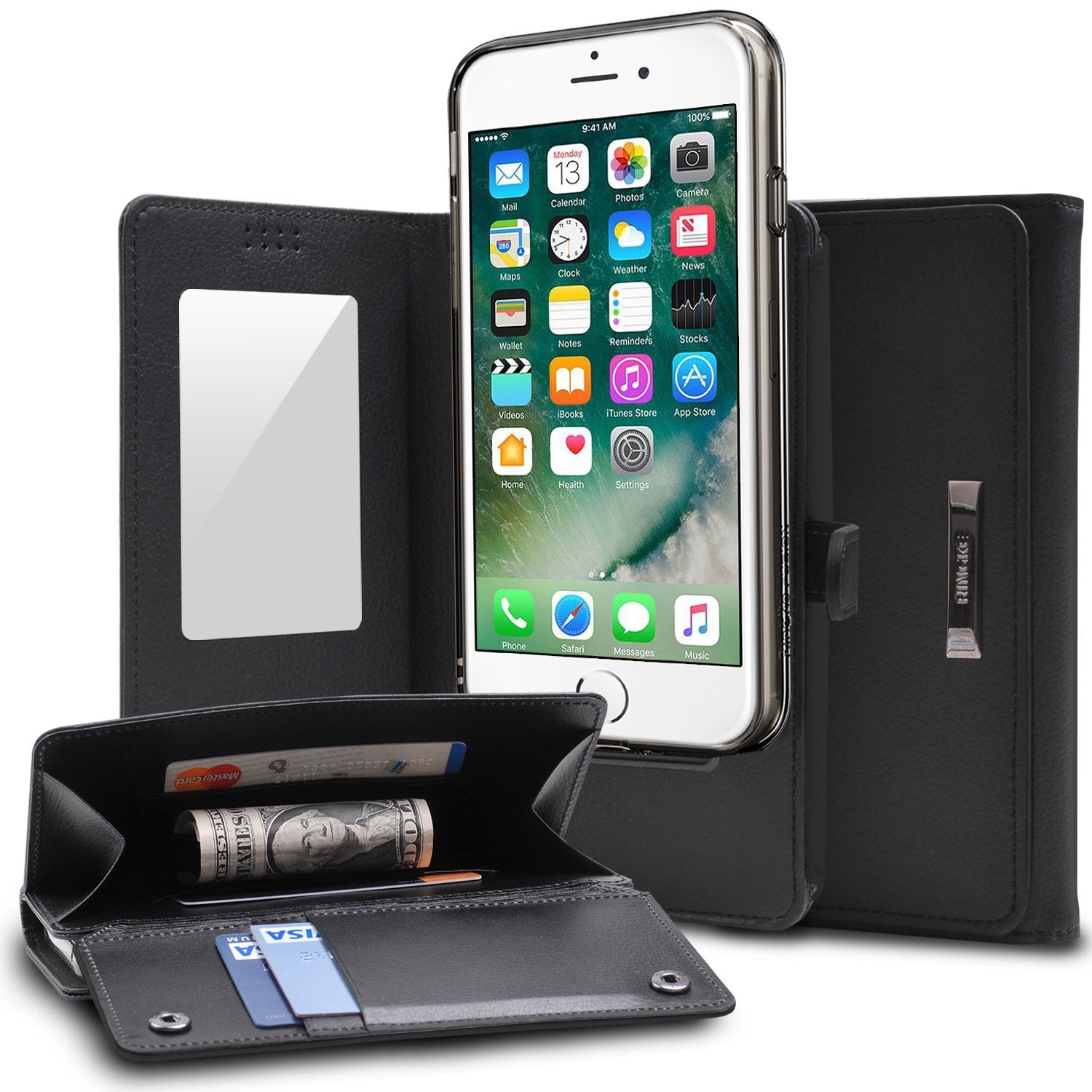 iPhone 7 Case | Wallet - Black
