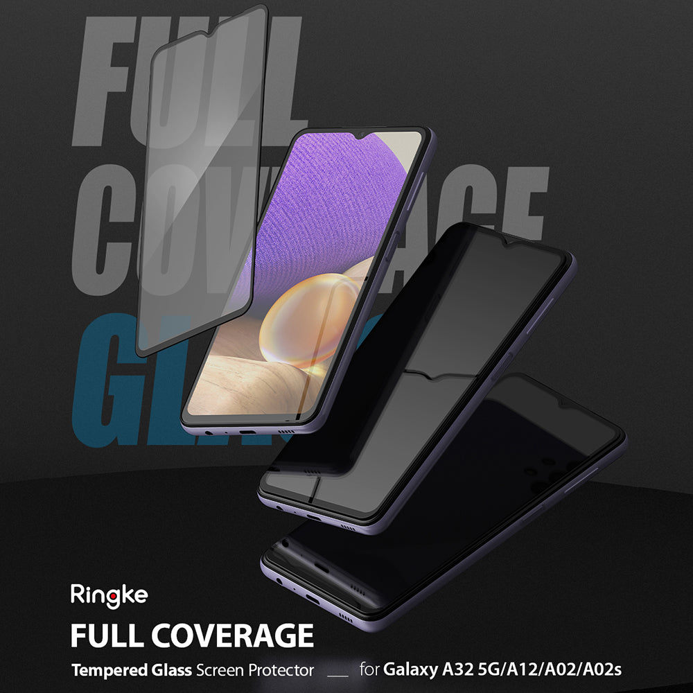 ringke invisible defender tempered glass screen protector for Galaxy A32 5G / galaxy A12 / galaxy A02