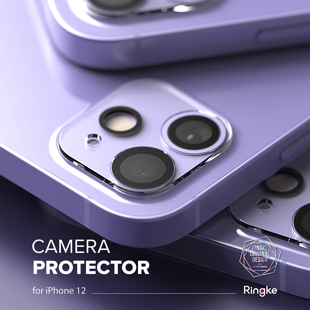 iPhone 12 Pro Max Tempered Glass Camera Lens Protector [3-pack] Silver