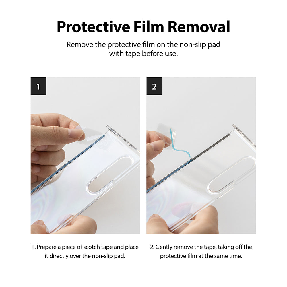 Protective film removal