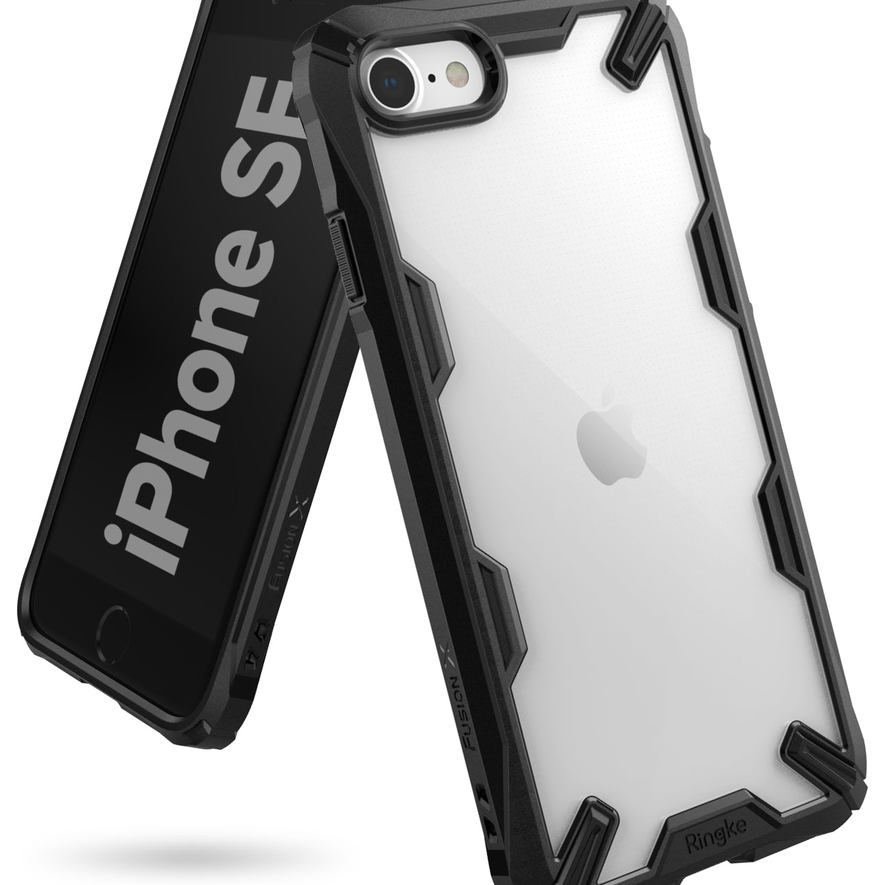 ringke fusion x case designed for apple iphone se 2020, iphone 8 - black