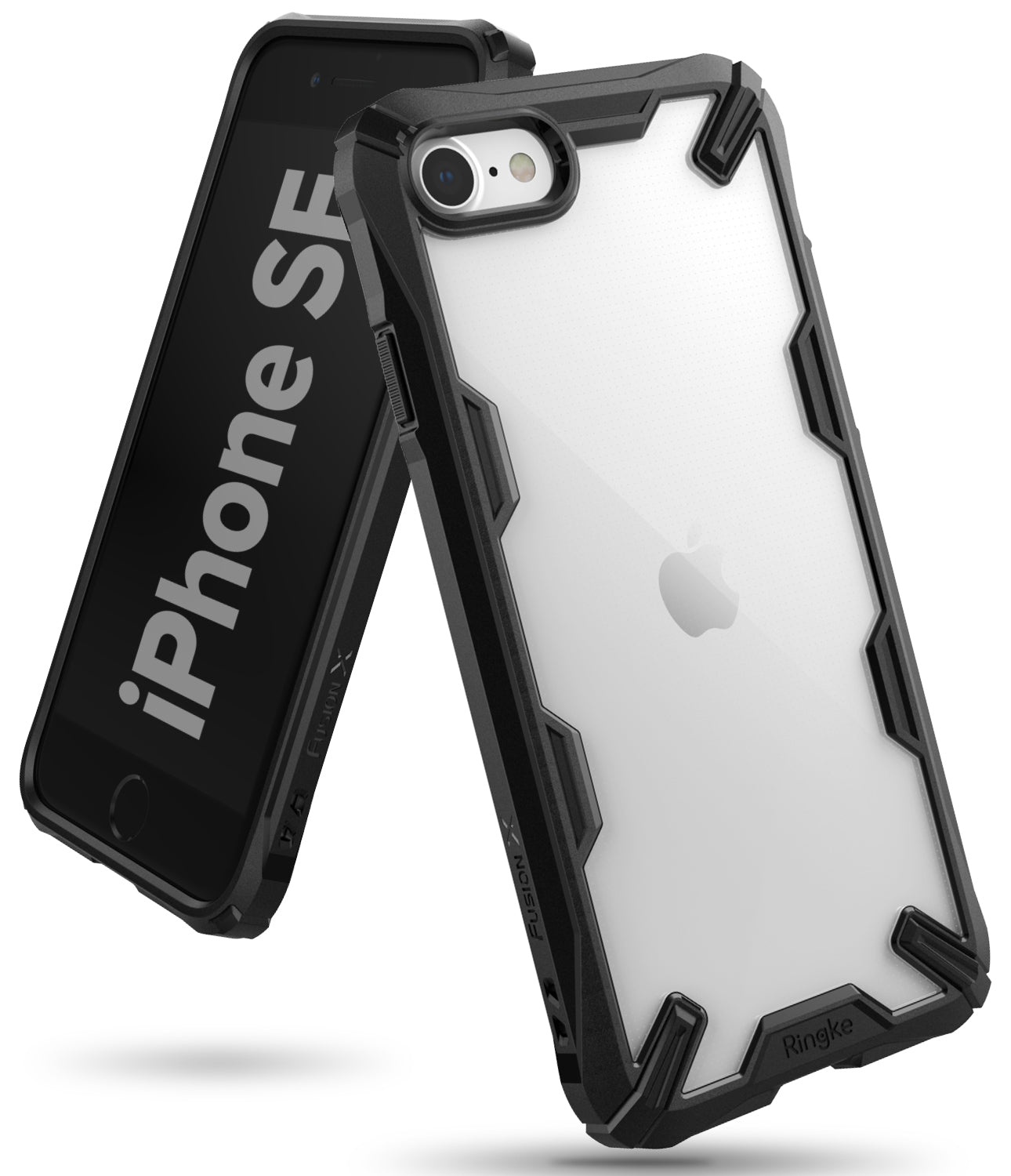 ringke fusion x case designed for apple iphone se 2020, iphone 8 - black