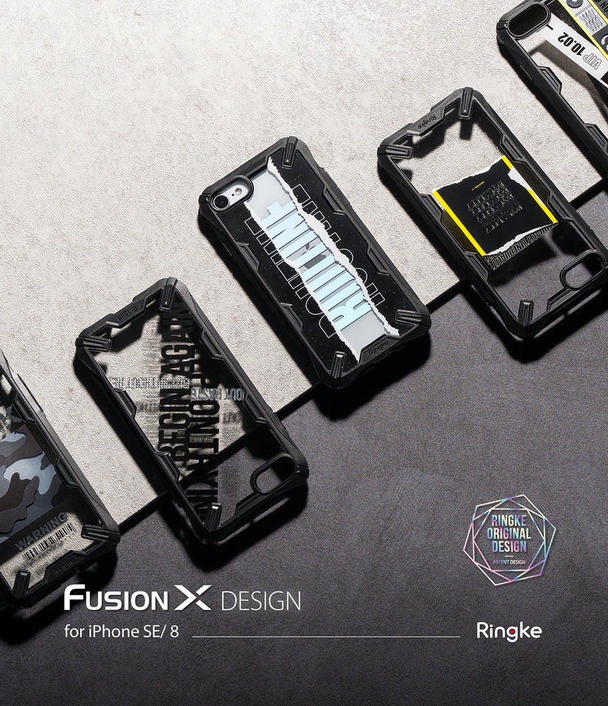 apple iphone se 2020 case, iphone 8 case, ringke fusion-x design - 05. equality