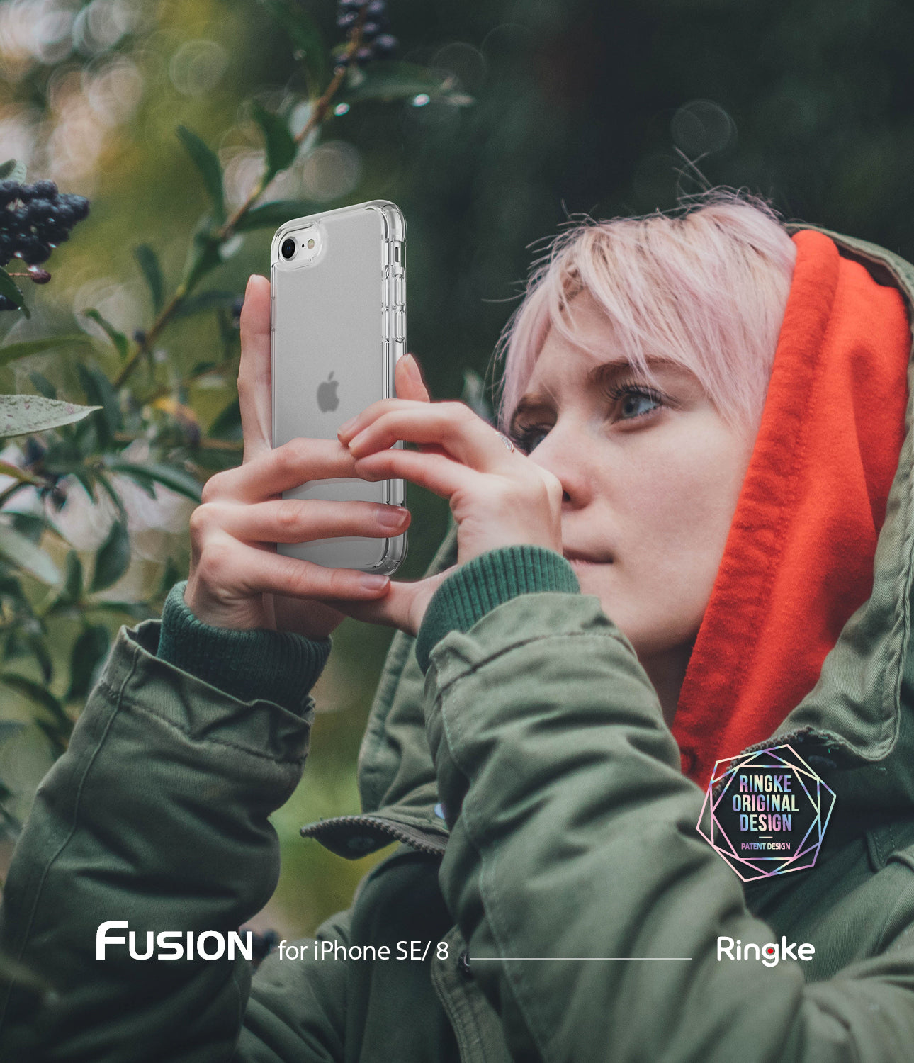 ringke fusion no smudge mattte clear case for apple iphone se 2020 / iphone 8
