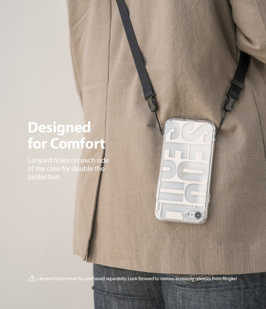 lanyard holes on each side of the case for double the protection
