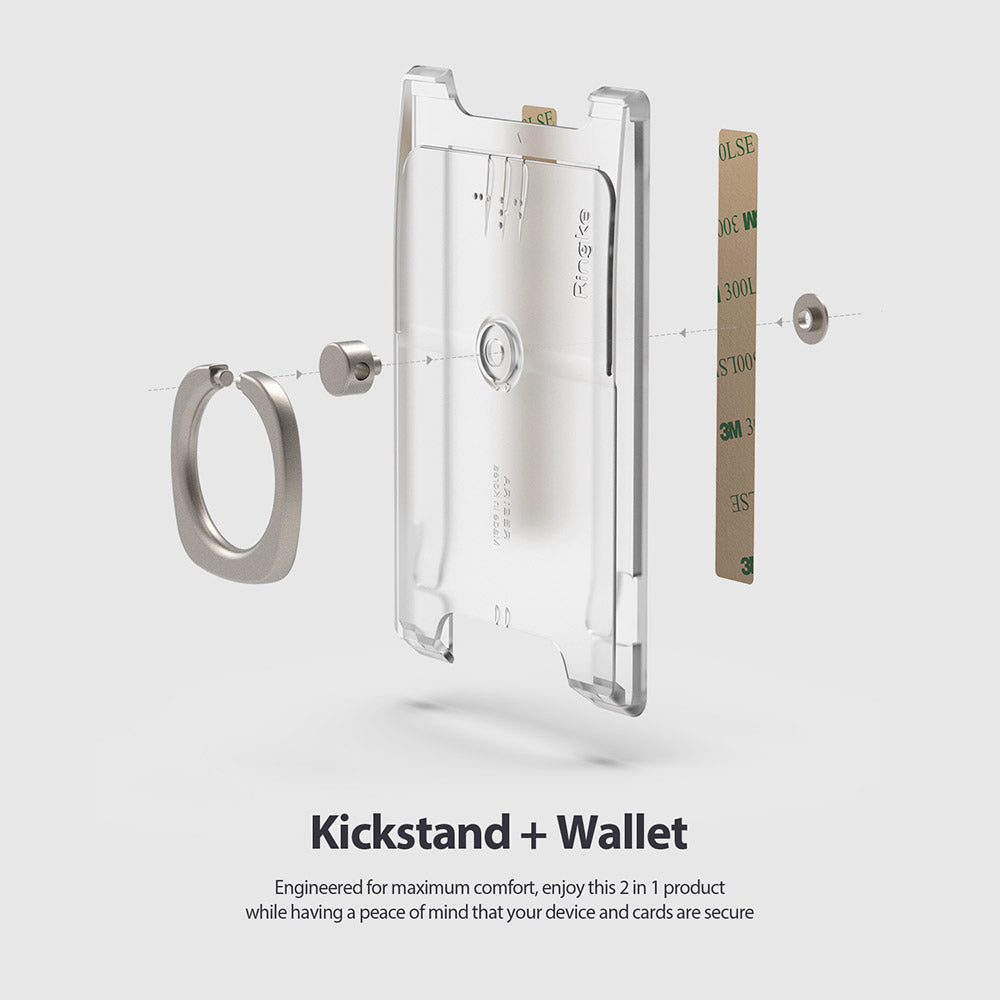 ringke ring slot card holder kickstand and wallet combined design