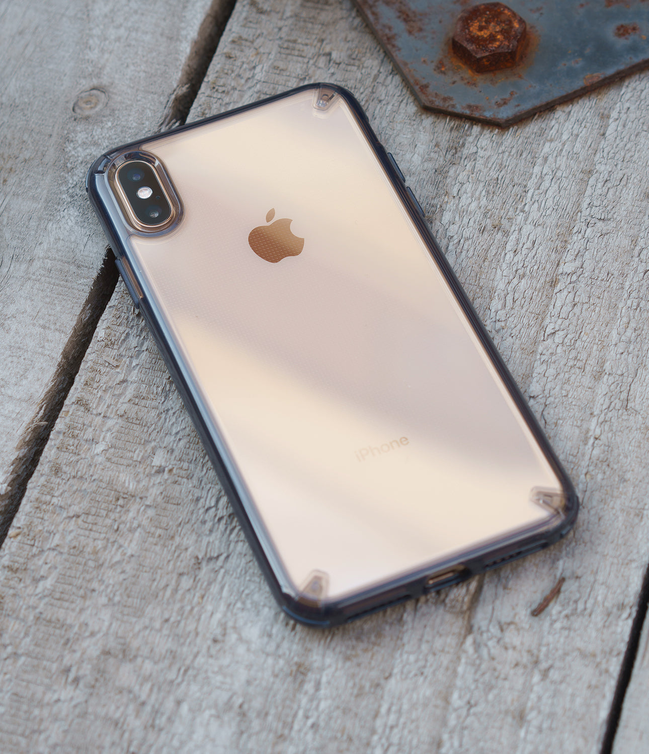 ringke fusion for apple iphone xs max case cover main smoke black