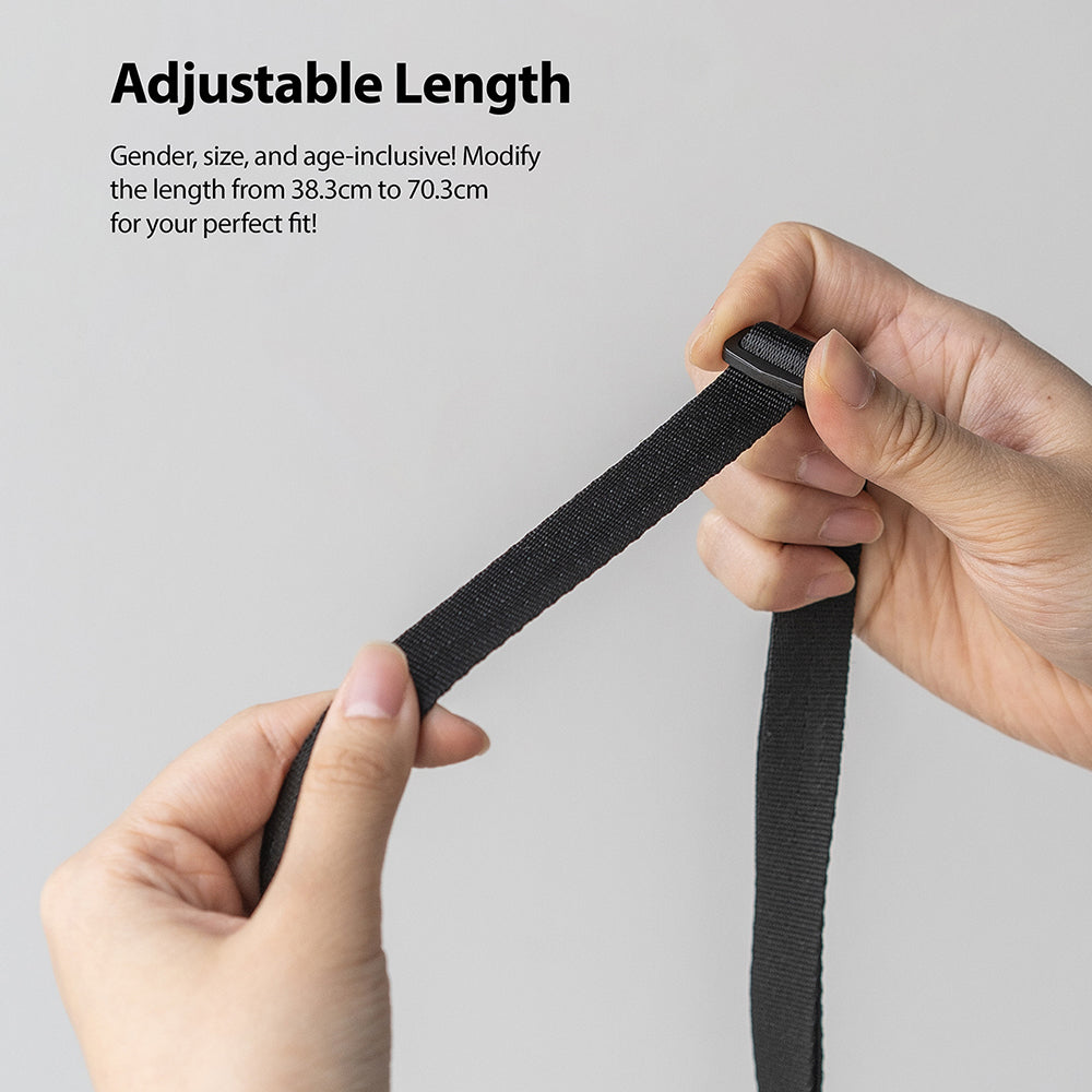 adjustable length : 38.3cm - 70.3cm