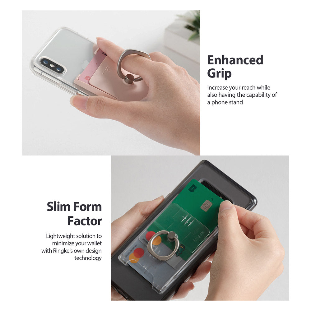 ringke ring slot card holder enhanced grip with slim form factor