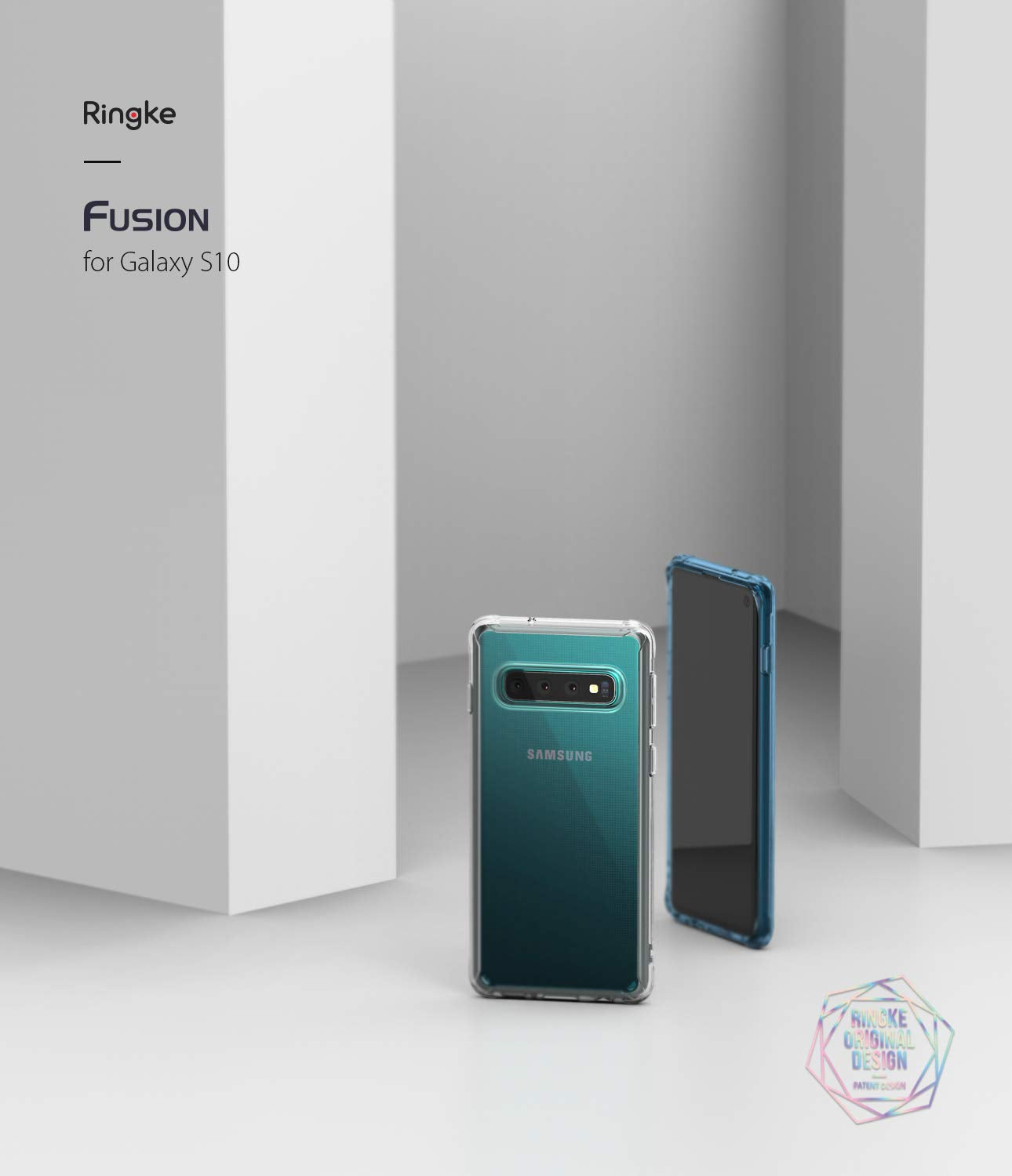galaxy s10, case, clear, fusion case