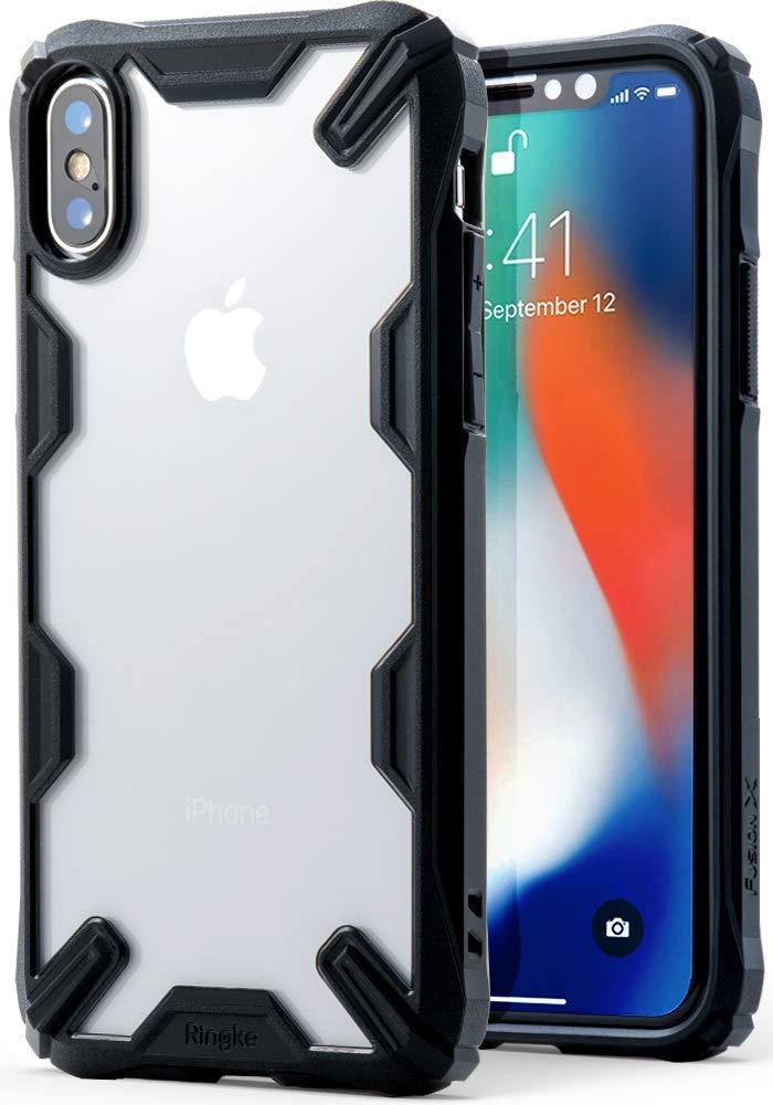 ringke fusion-x for iphone x case cover main black