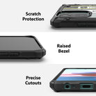 scratch protection with raised bezel