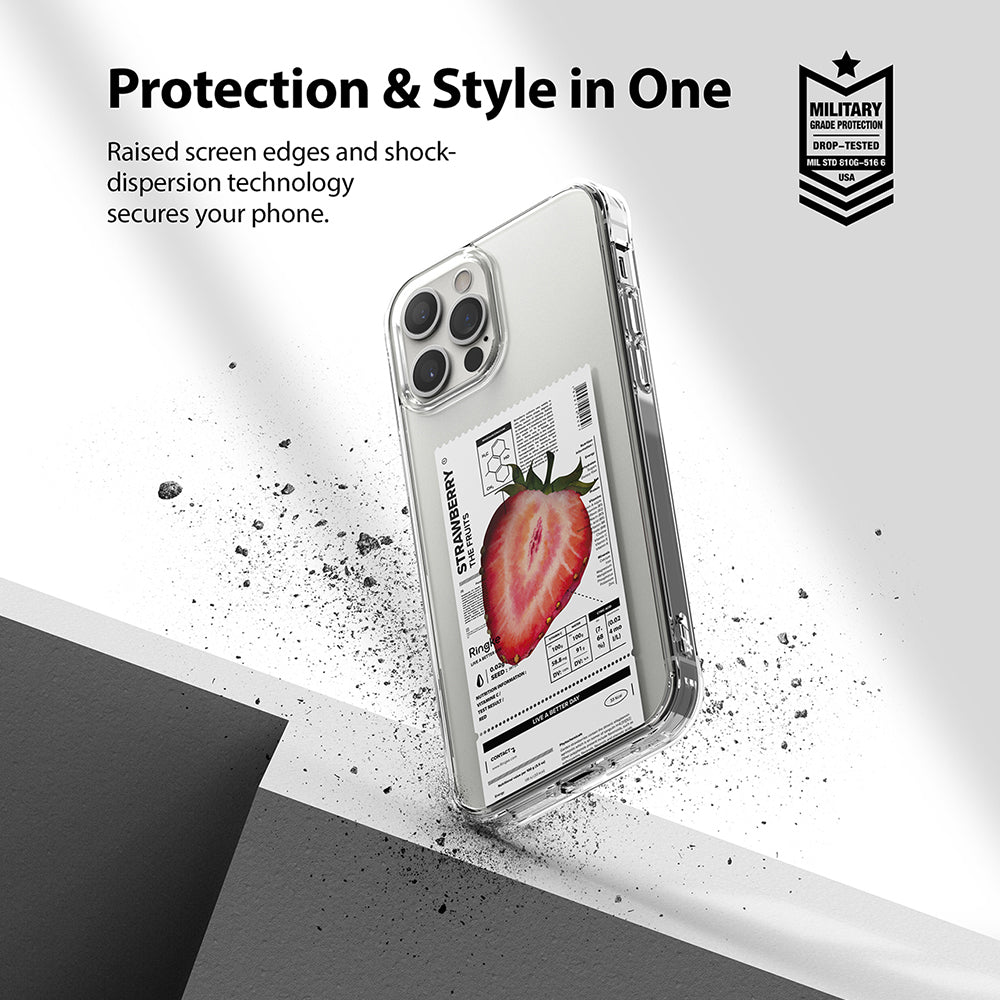 raised screen edges and shock dispersion technology secures your phone