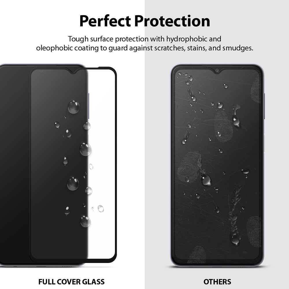 perfect protection - tough surface protection with hydrophobic and oleophobic coating to guard against scratches, stains, and smudges