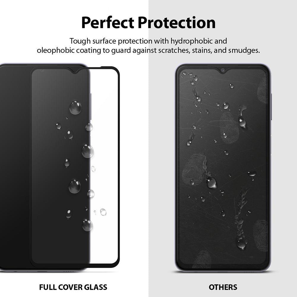 tough surface protection with hydrophobic and oleophobic coating